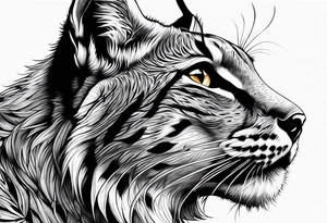 Lynx stalking tattoo idea