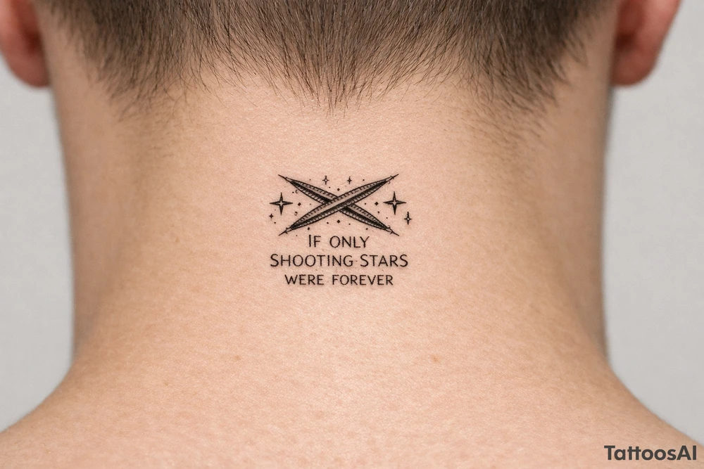 If only shooting starrs were forever tattoo idea