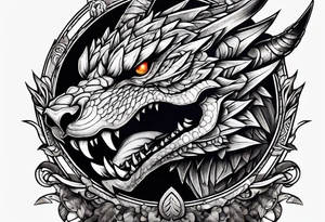 Monster hunter diablos tattoo tattoo idea
