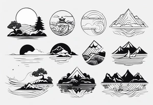 小狼在山上 tattoo idea