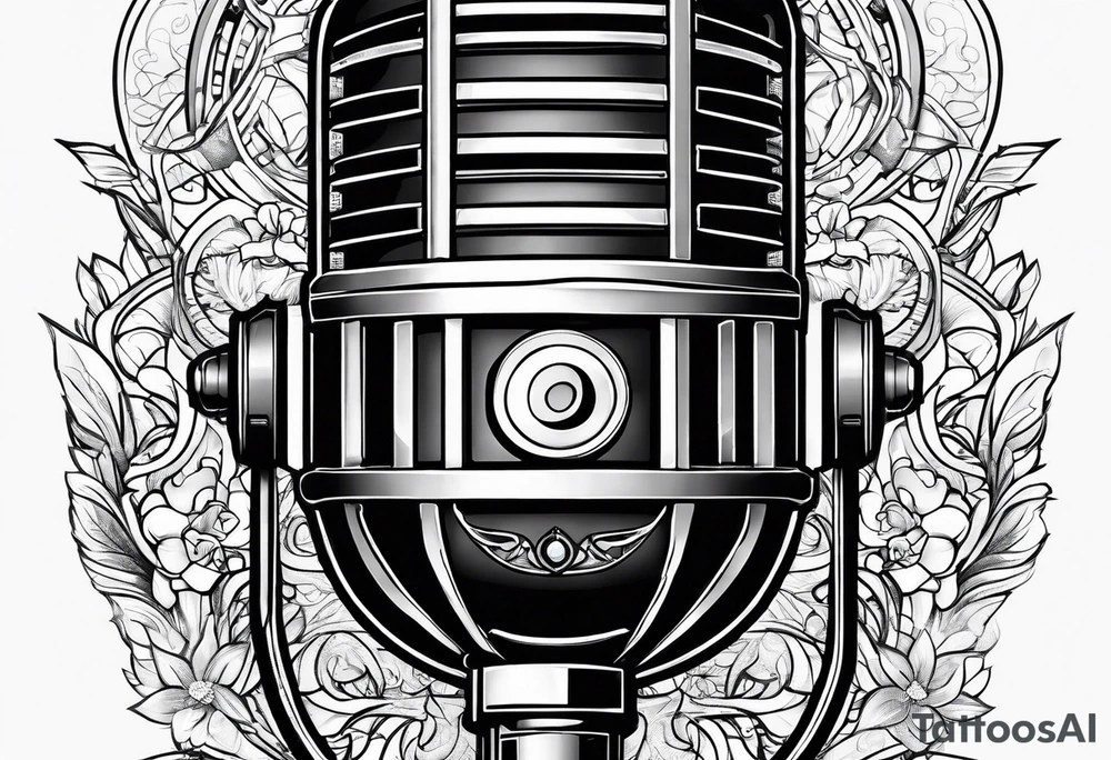 universe, microphone tattoo idea