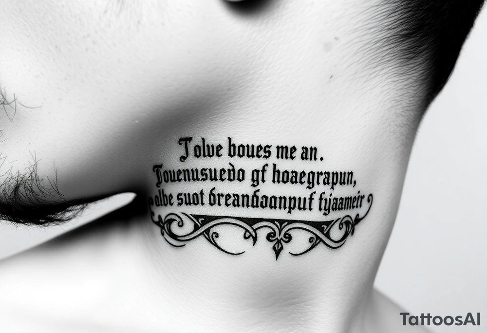 russian orthodox phrase on the side of my left neck tattoo idea