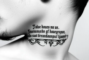 russian orthodox phrase on the side of my left neck tattoo idea