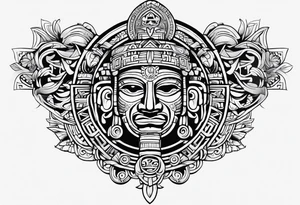 mayan theme tattoo idea