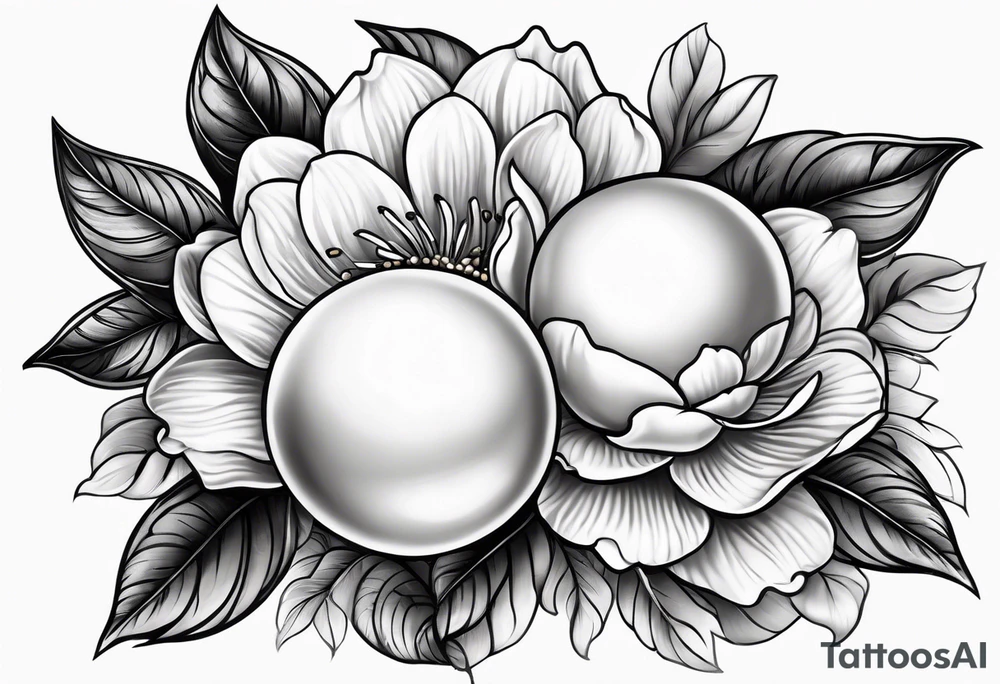 Pearl tattoo that has realistic features tattoo idea