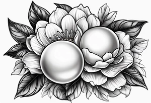 Pearl tattoo that has realistic features tattoo idea