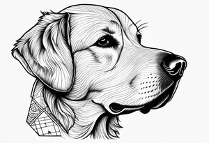 Texas and golden retriever tattoo idea