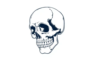 Skull flash tattoo idea