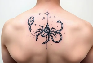 Stars constellation scorpio and cancer tattoo idea