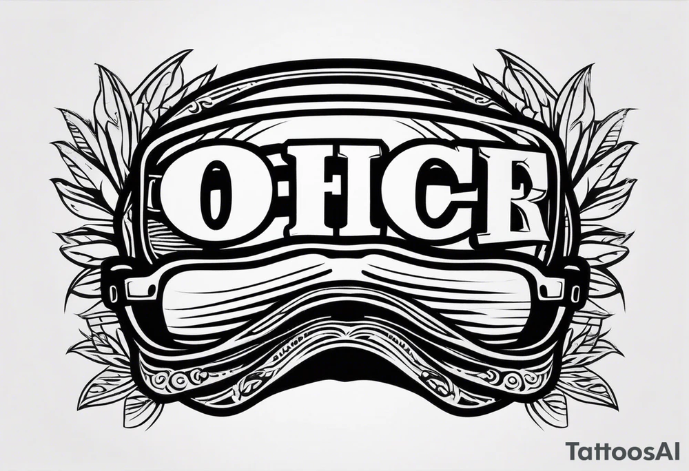 Officer Sunglasses tattoo idea