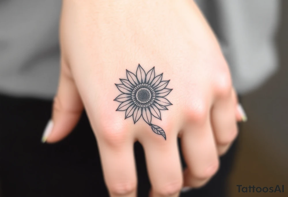 Steampunk Sunflower tattoo idea