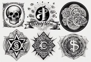 Money tattoo idea
