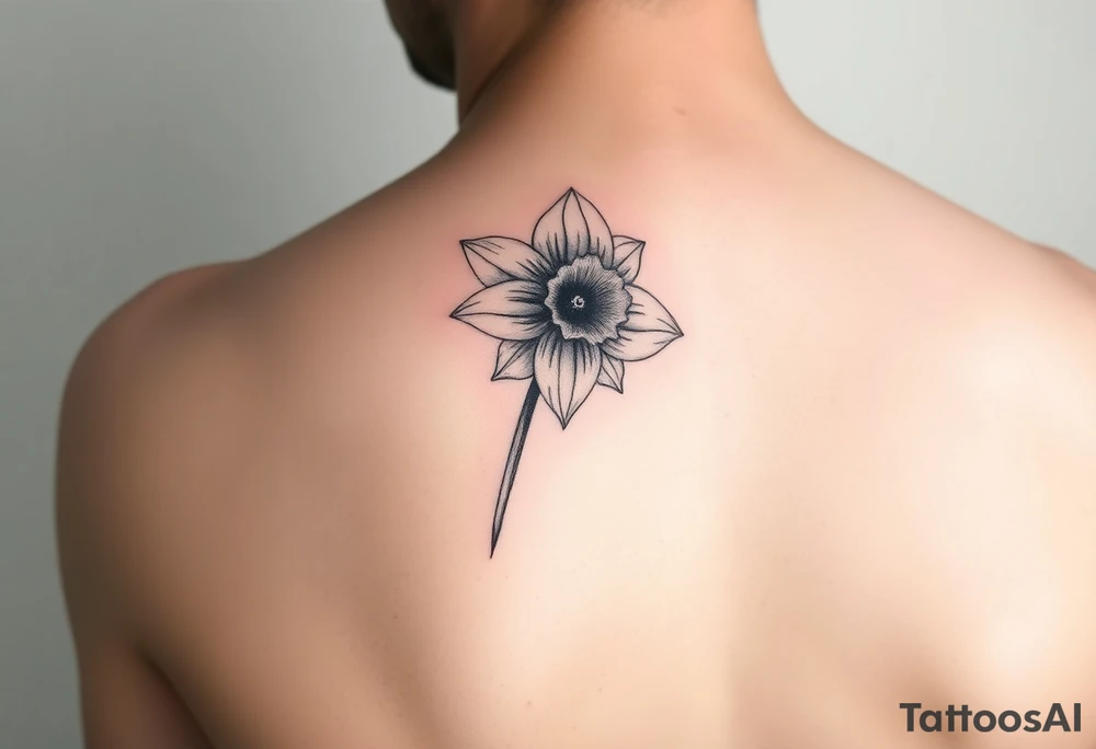 daffodil and the jonquil aquamarine tattoo idea