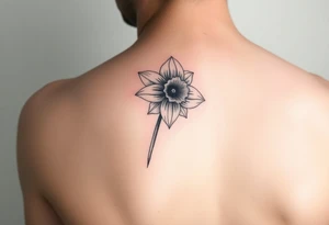 daffodil and the jonquil aquamarine tattoo idea