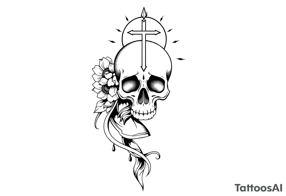 Life and death tattoo idea