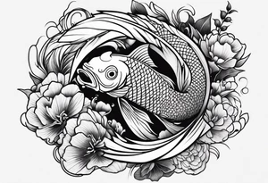 Yen yang Koi tattoo idea