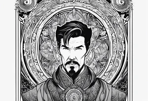 Dr. Strange and the time stone tattoo idea