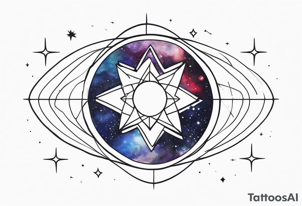 Supernova in a galaxy tattoo idea