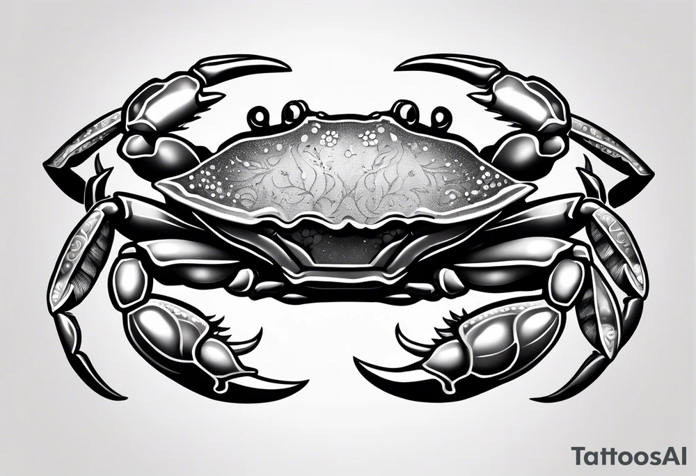 Crab con  69 nelle chele tattoo idea