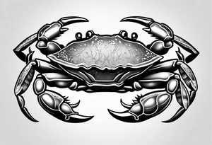 Crab con  69 nelle chele tattoo idea