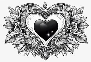 stone heart tattoo idea