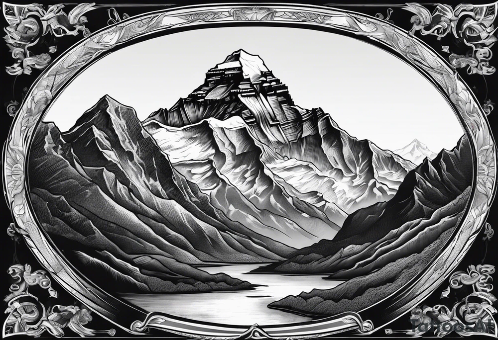 Mount Everest and representing doing hard things tattoo idea