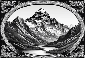 Mount Everest and representing doing hard things tattoo idea