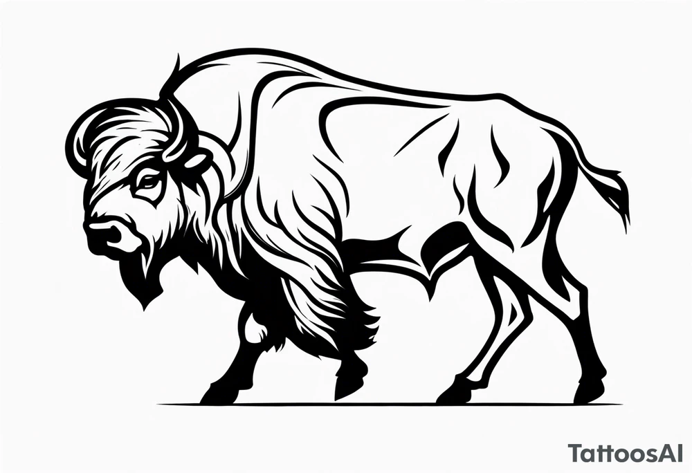 Buffalo tattoo idea