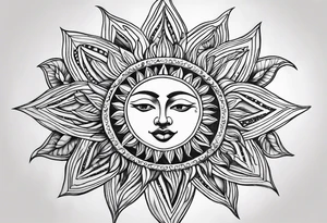 Sun tattoo idea
