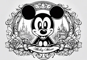 mickey mouse tattoo idea