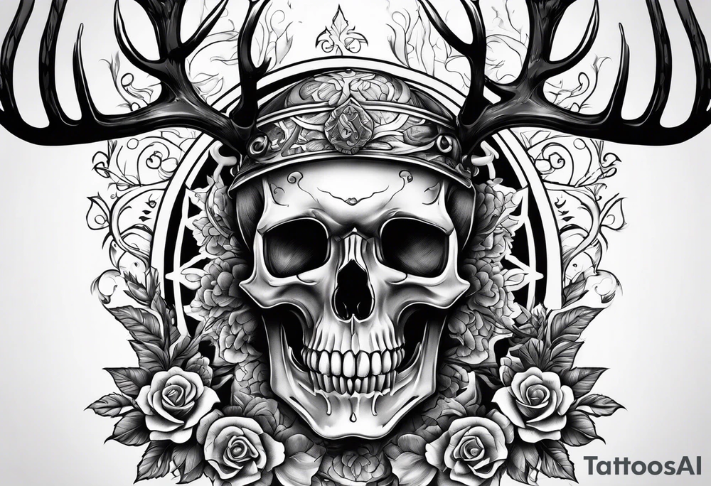 death riding on a reindeer skeleton tattoo idea death riding on a reindeer skeleton tattoo idea