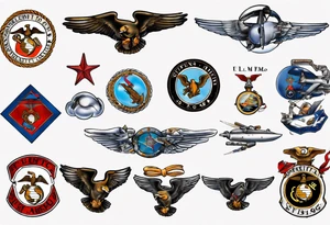 6048 Flight Equipment USMC Tattoo tattoo idea
