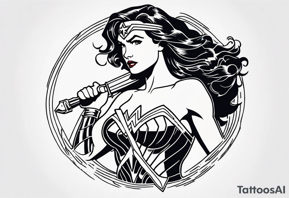 Wonder woman tattoo idea
