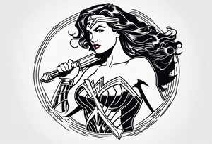 Wonder woman tattoo idea