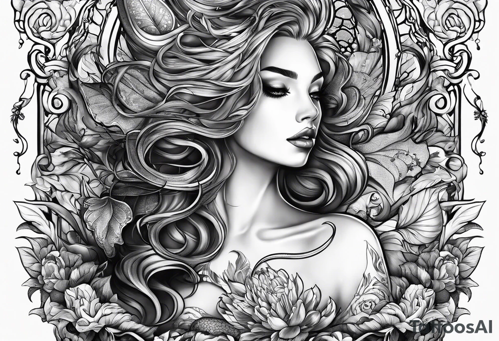 Arraia swimming tattoo idea