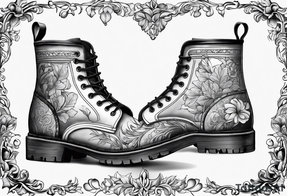 Outline the Calabrian  boot of the region of  Calabria map tattoo idea