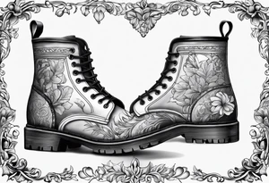 Outline the Calabrian  boot of the region of  Calabria map tattoo idea