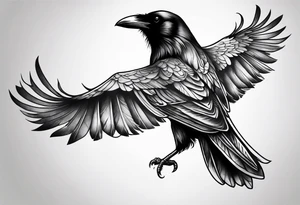 raven tattoo idea