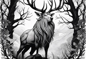 Leshy on a chamois tattoo idea