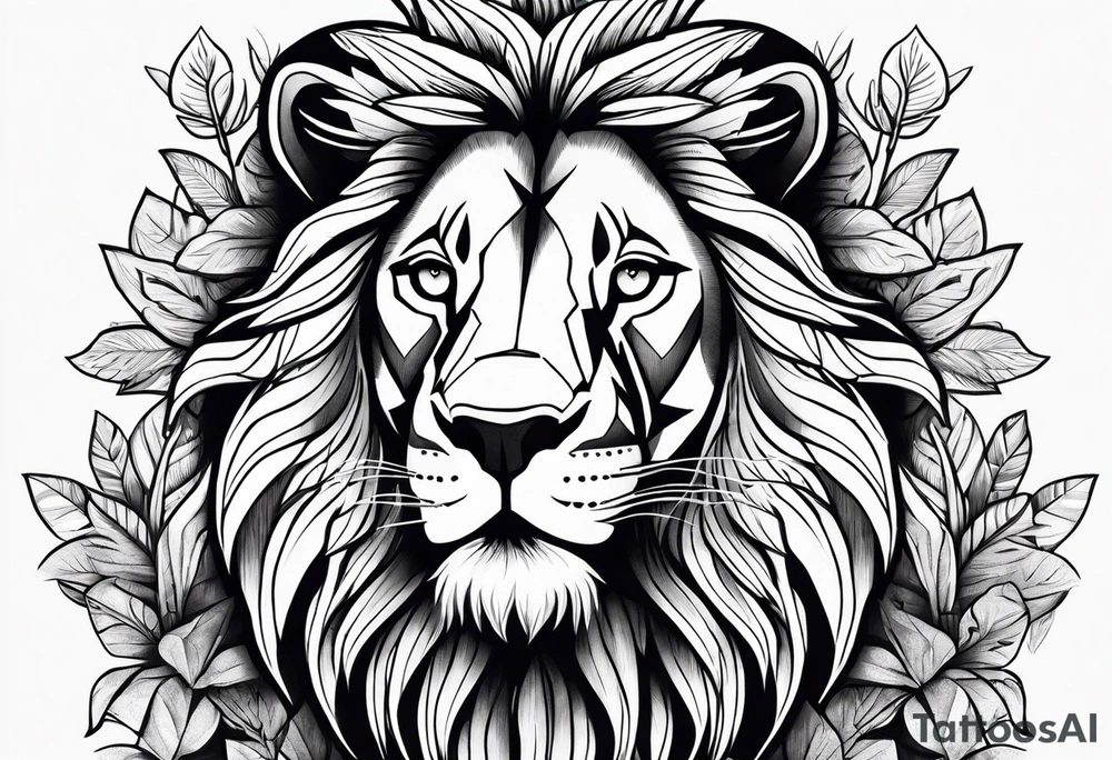 To rule the jungle, you’ve to be a lion tattoo idea