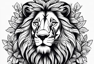 To rule the jungle, you’ve to be a lion tattoo idea
