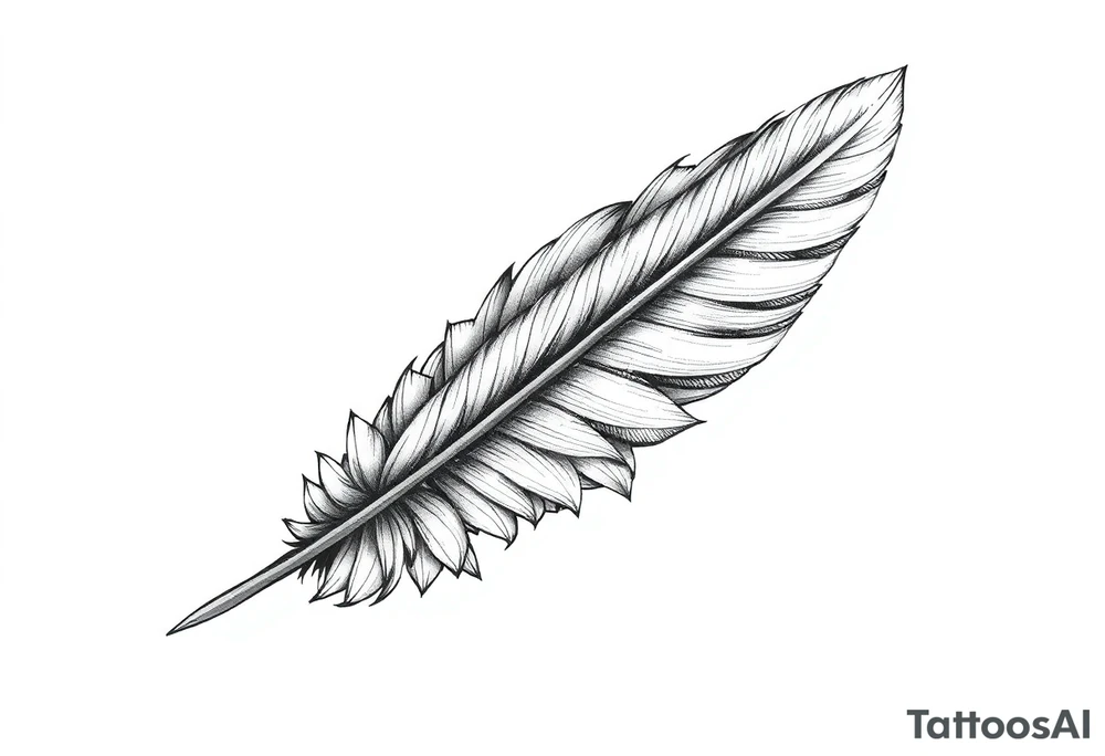 Feather tattoo idea