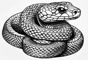Litle snake tattoo idea