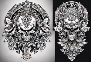 plain stone sacrificial alter tattoo idea