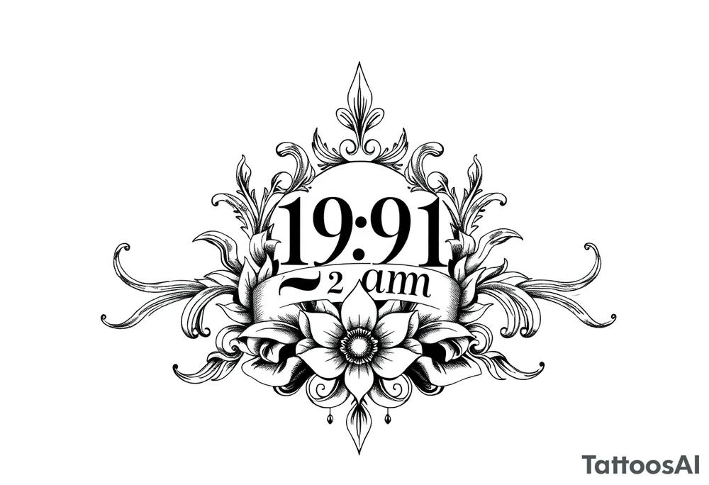 Est. 1991  2:22 am tattoo idea