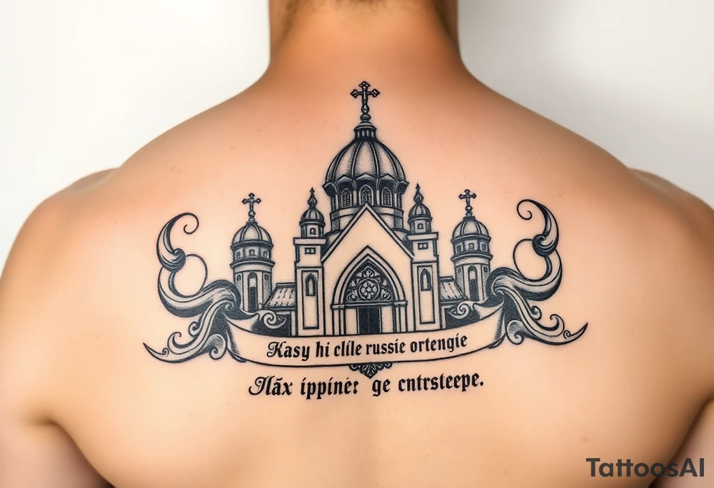 Tatouage vierge de Kazakh église russe orthodoxe
Avec inscription en russe tattoo idea