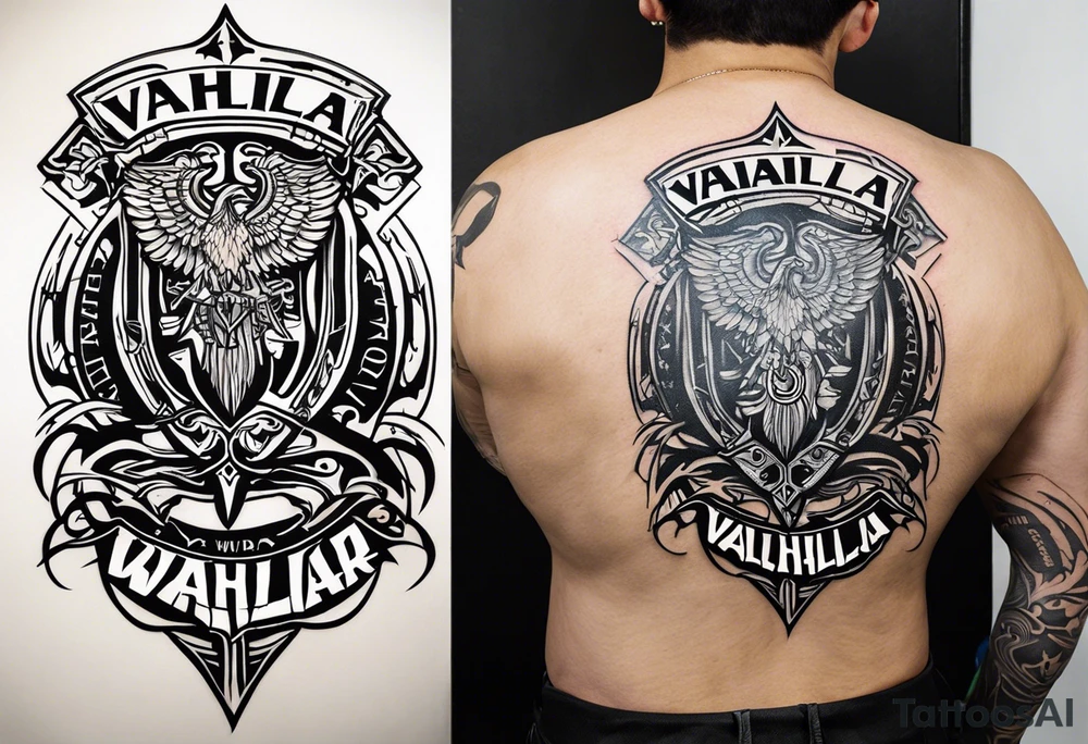 Wounded warrior valhalla tattoo idea