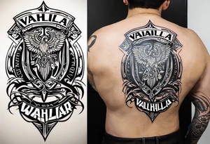 Wounded warrior valhalla tattoo idea