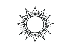 Sun tattoo idea