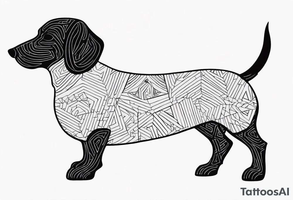sausage dog tattoo idea